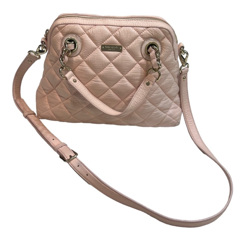 Kate Spade Pink Quilted Leather Bag
